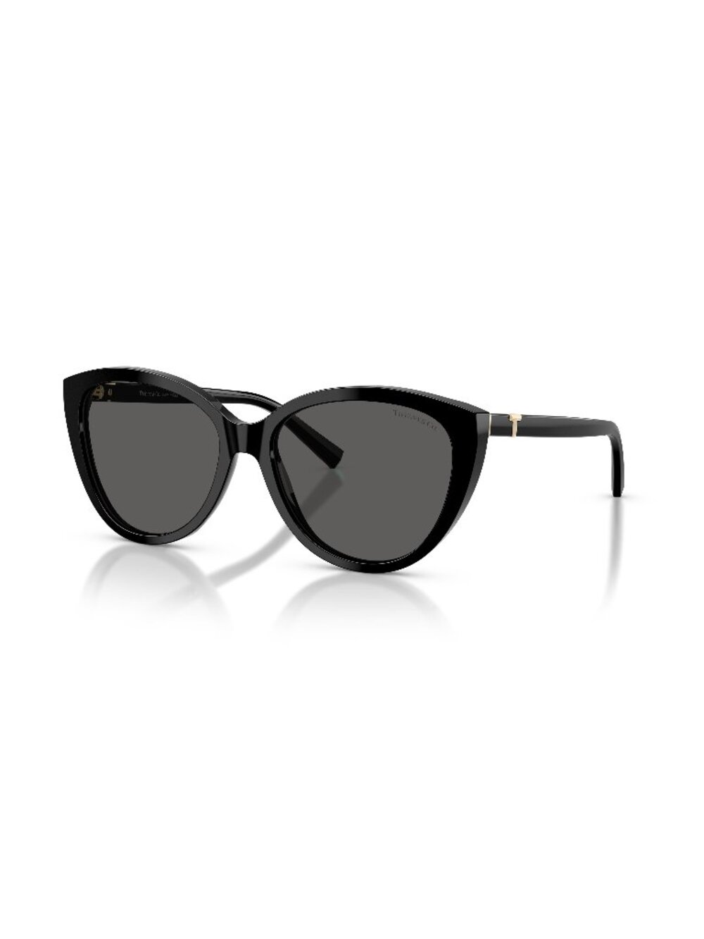 New Tiffany Women's Sunglasses Black Grey Lens Acetate Frame TF4251 8001S4 56